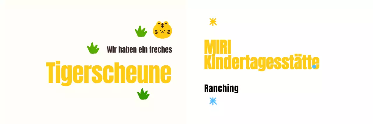 Entwurf für ein gemütliches Kinderzimmerkonzept mit Tierillustrationen