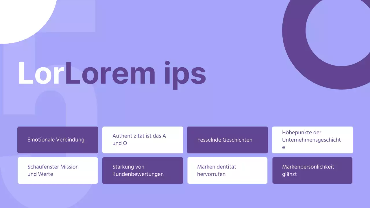 Lila Moderne Unternehmensstrategie Präsentation