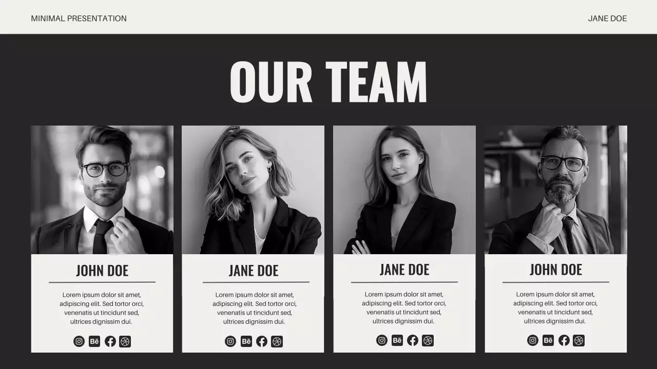 Black Minimal Business Presentation