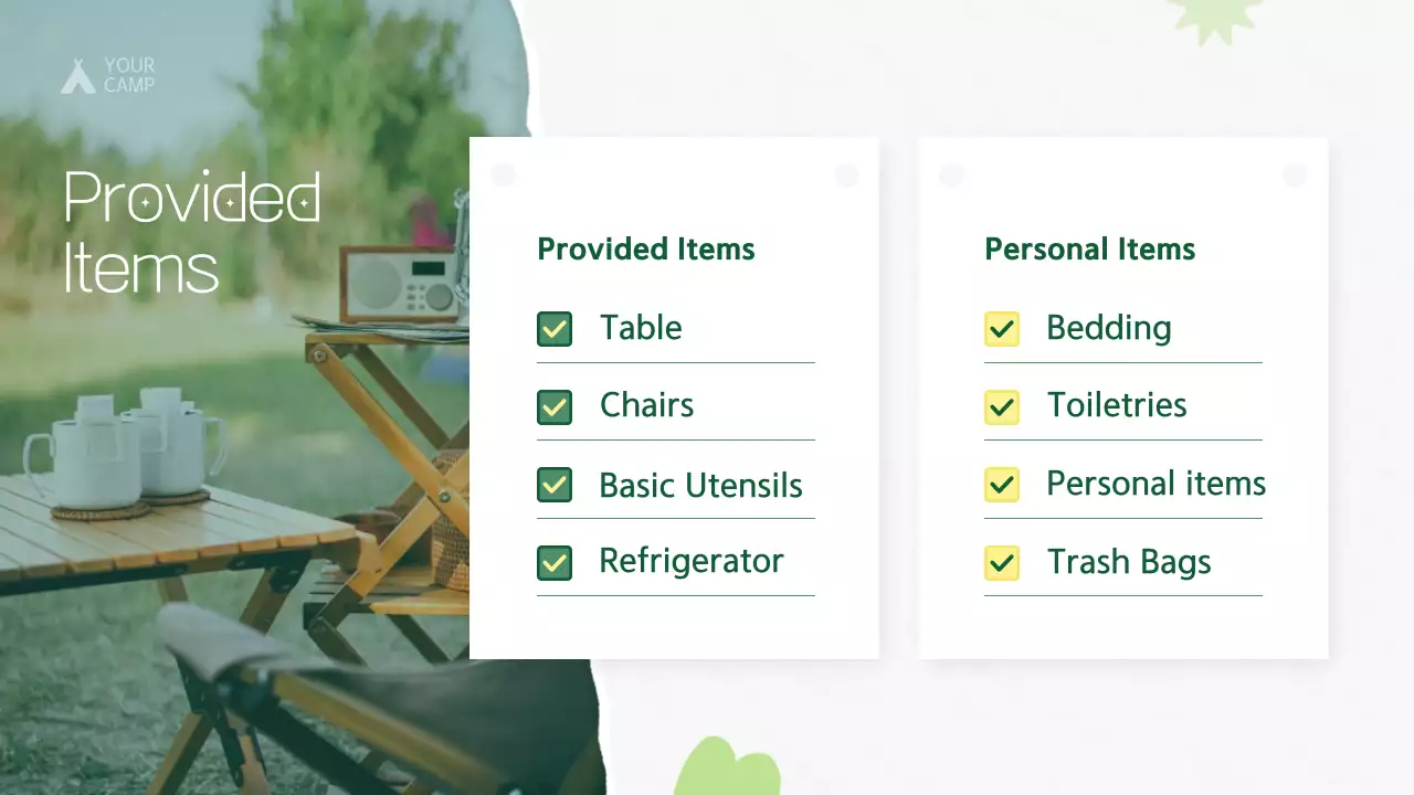 Green Rustic Camping Guide Presentation