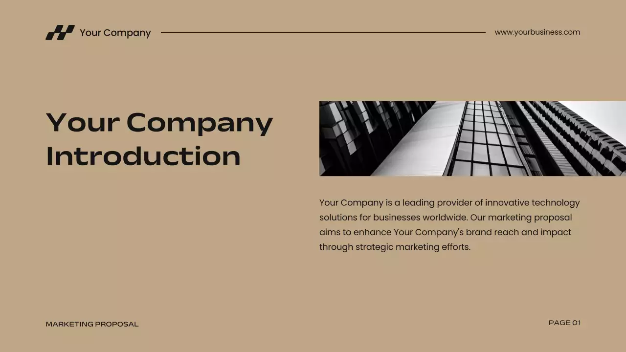 Beige Modern Marketing Proposal Presentation