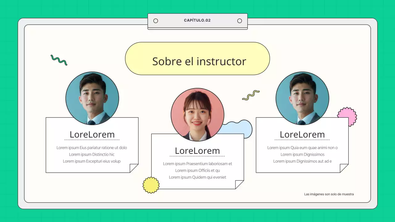 Folleto escolar amarillo y menta de estilo kitsch