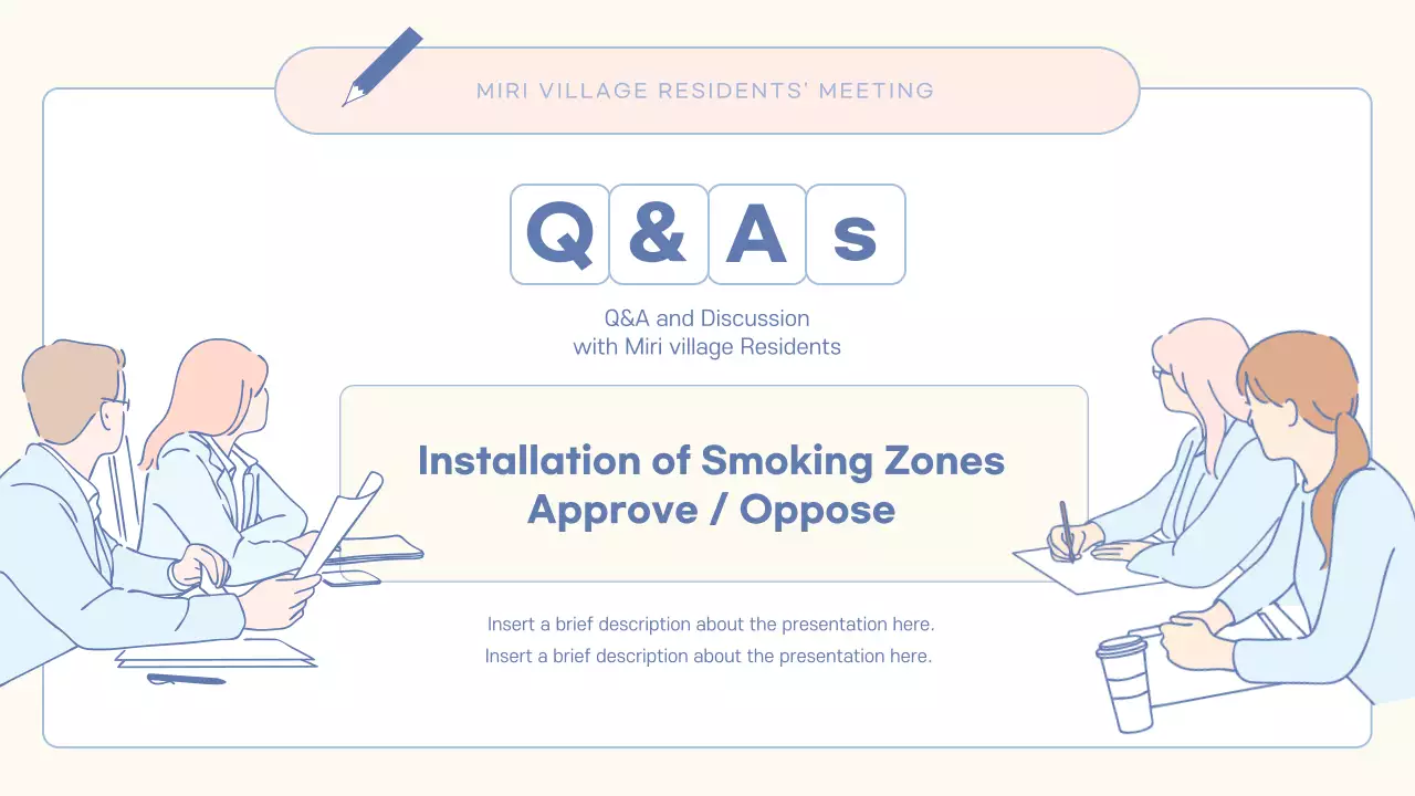 Beige Simple Community Agenda Presentation