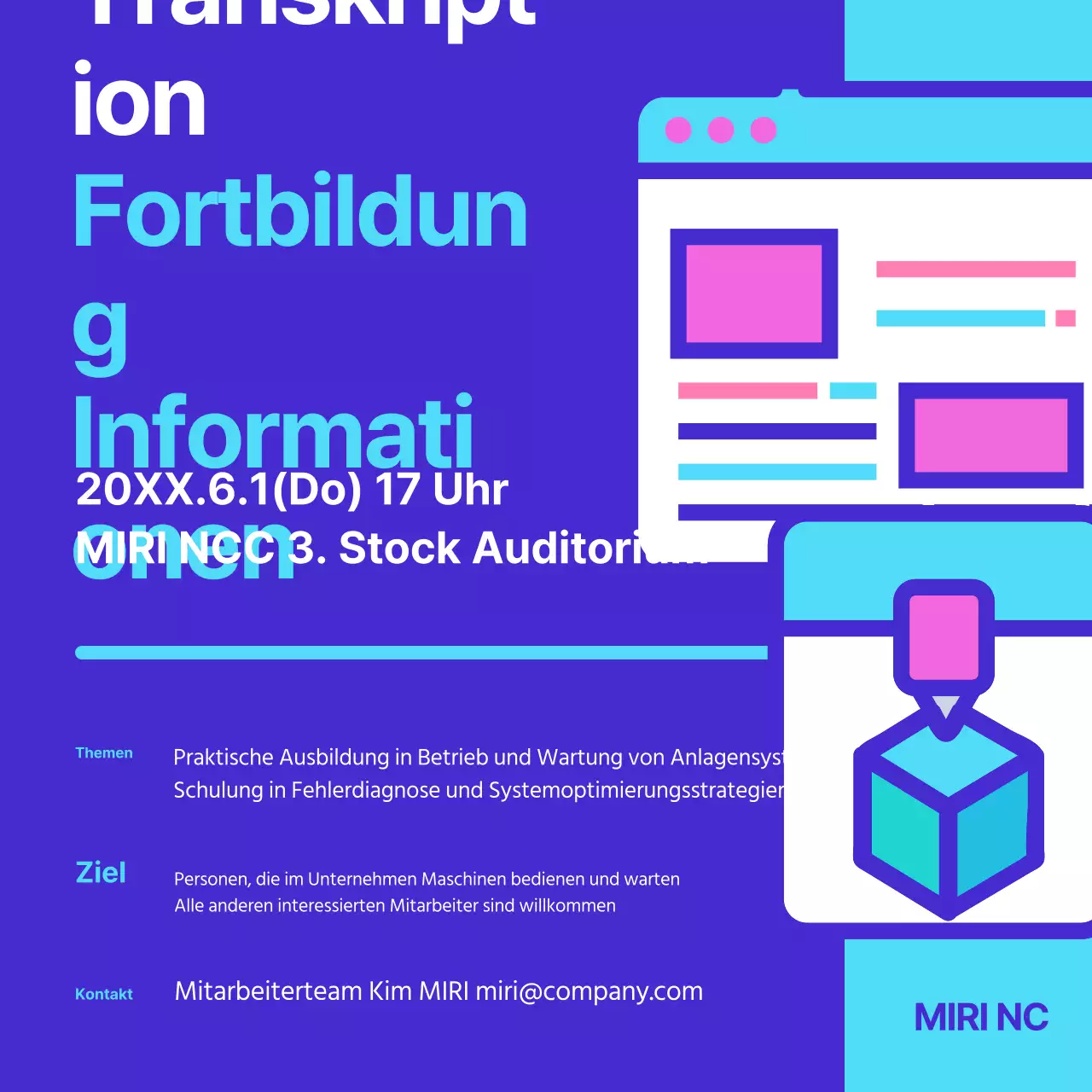 Ankündigung regelmäßiger unternehmensweiter Schulungen zum Trend der Sodomie