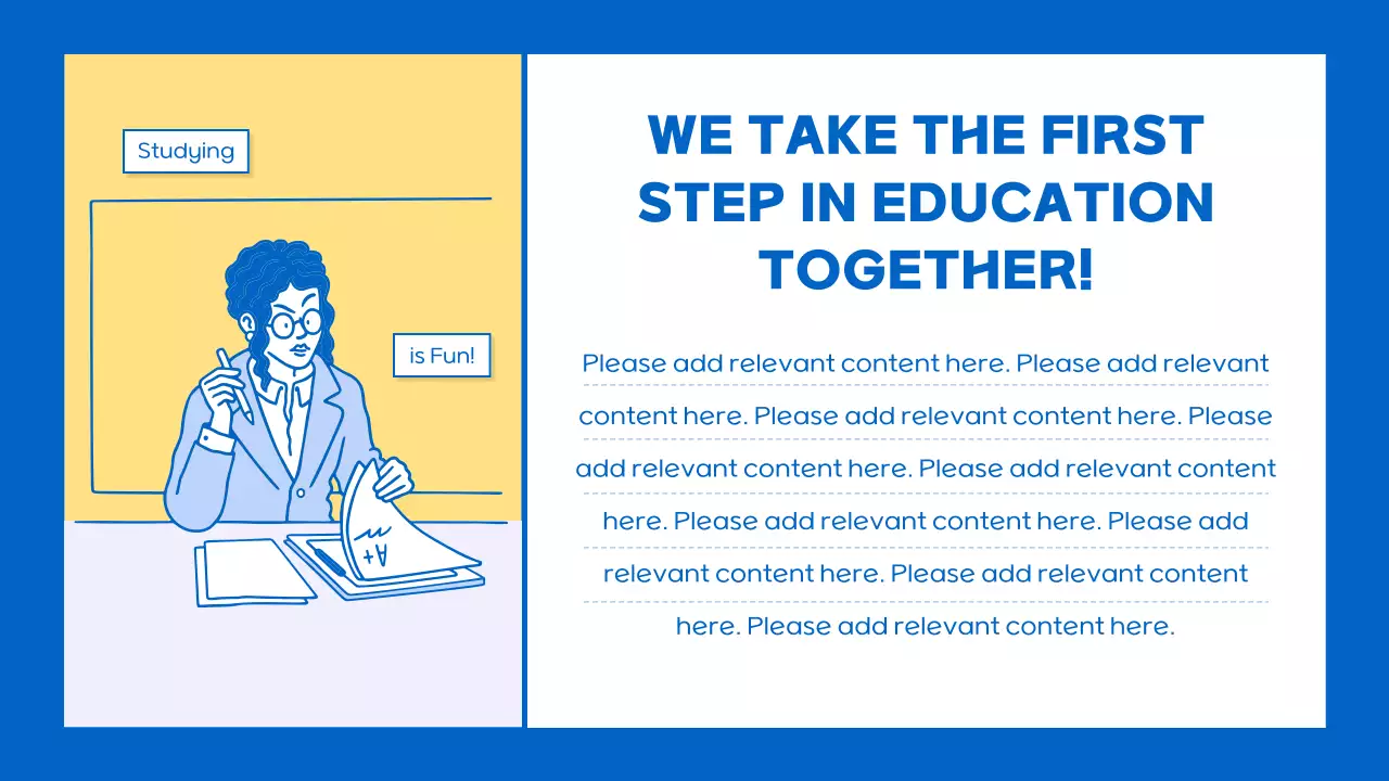 Blue Minimal Education Guide Presentation