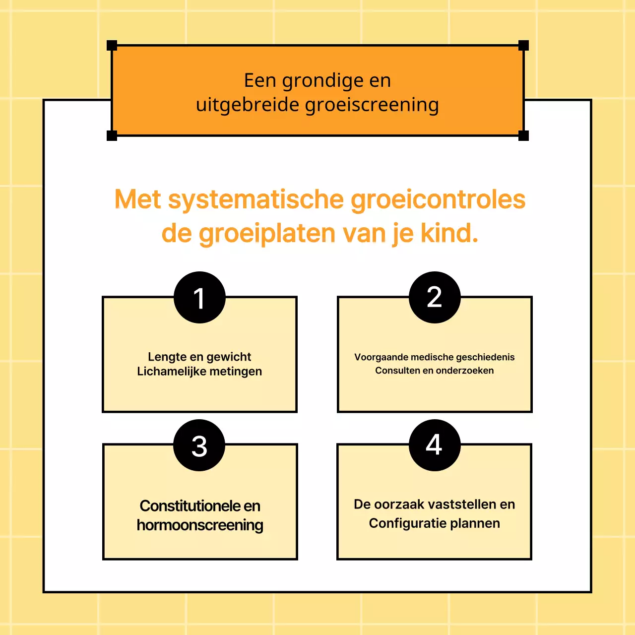 Yellow's mooie groeikliniek voor kinderen promoten