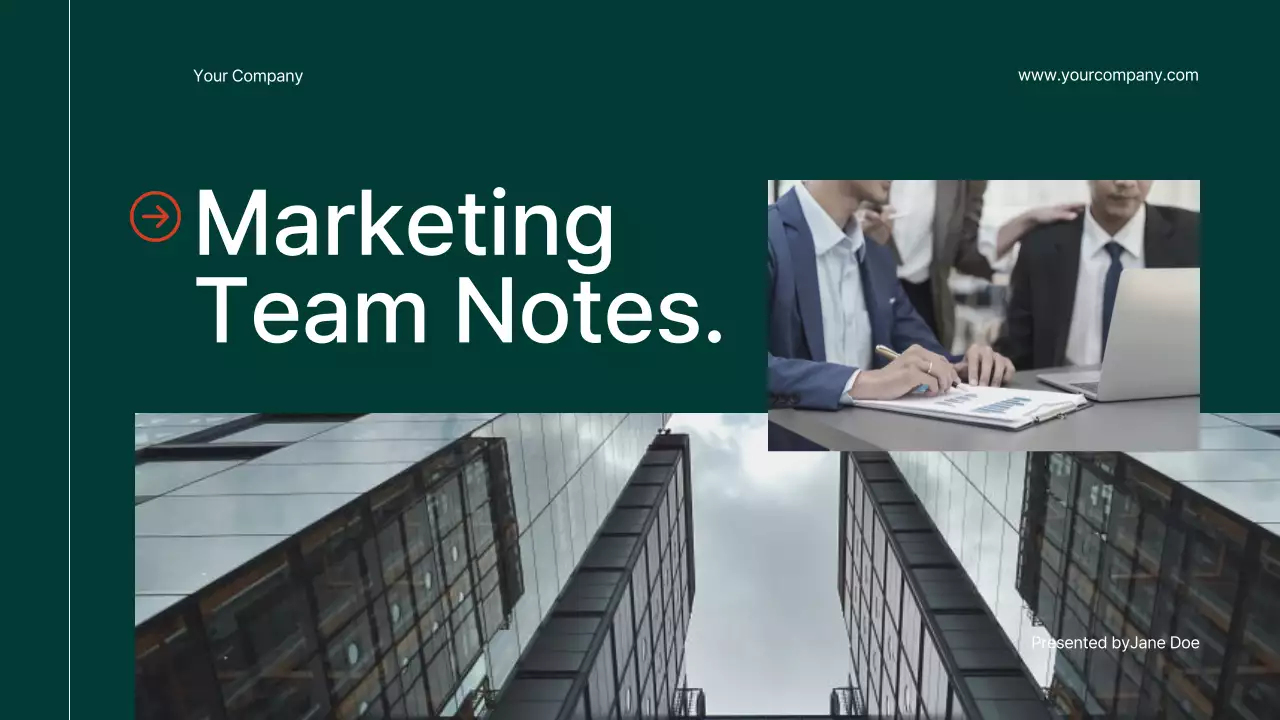 Green Modern Business Presentation