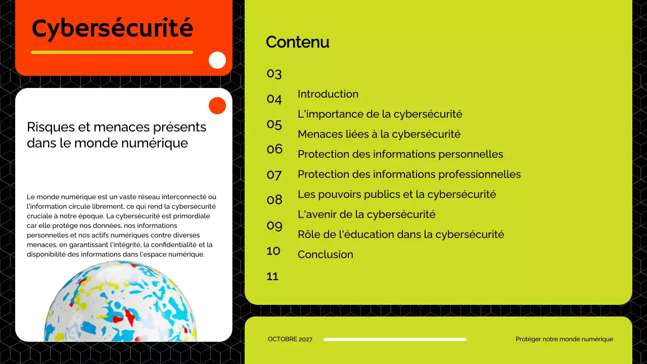 Matériel de cours sur la cybersécurité moderne (rouge et citron vert)