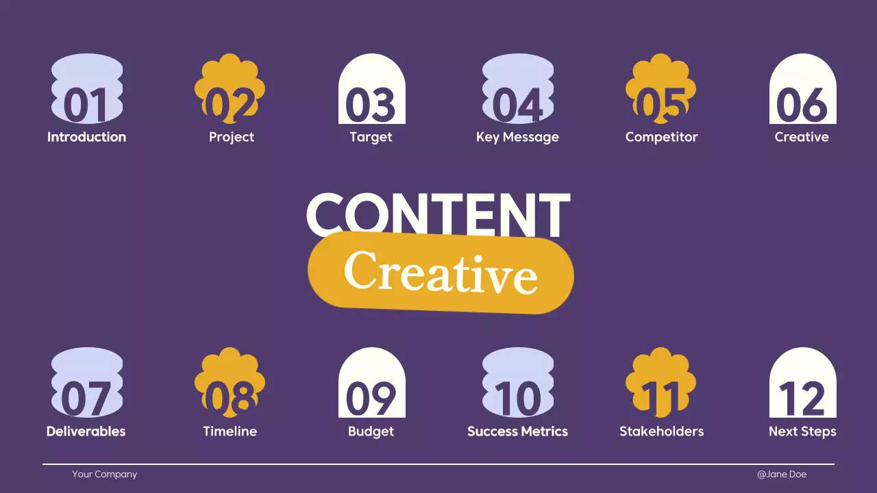 Purple Professional Creative Guide Presentation