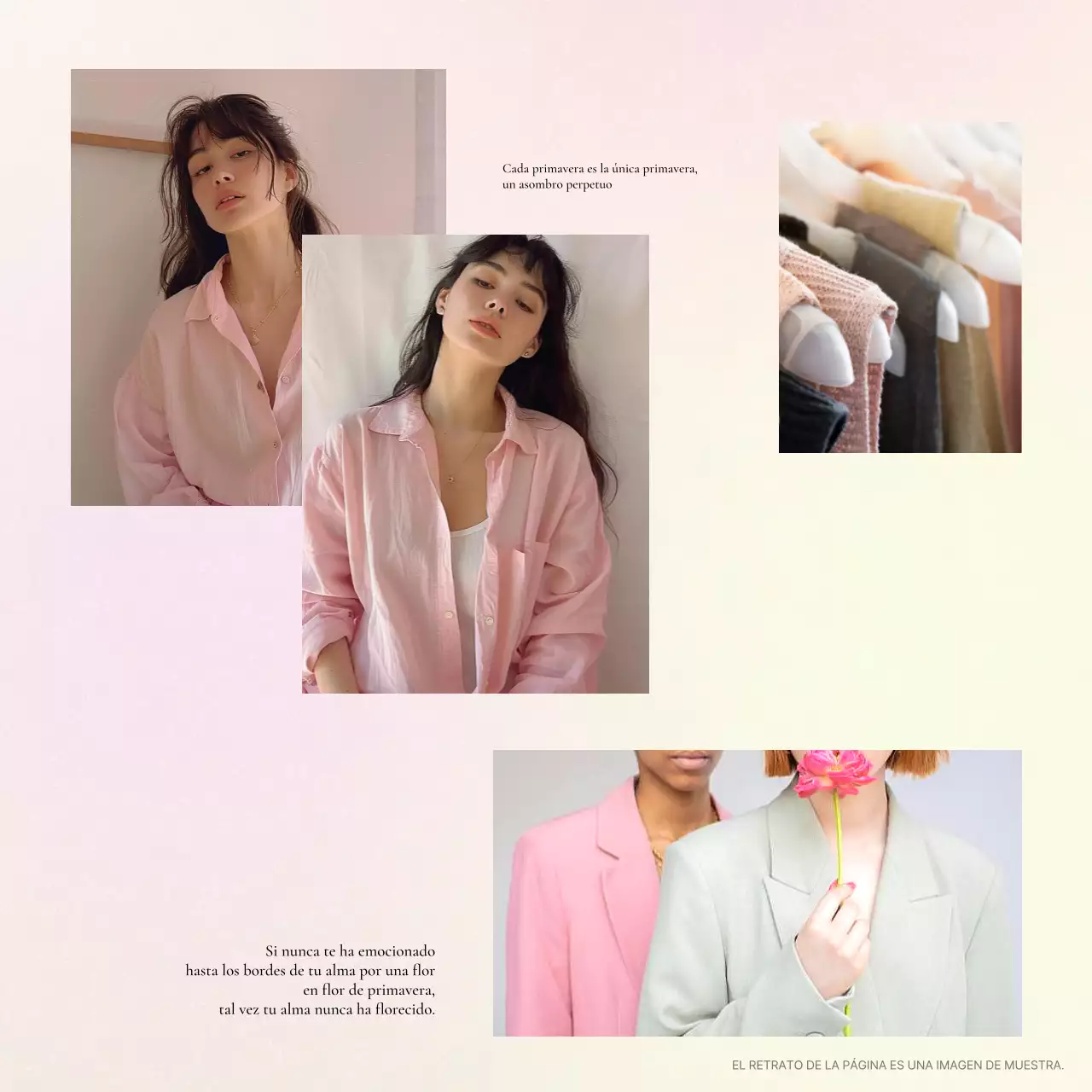 Promover un diseño de moda kitsch en rosa