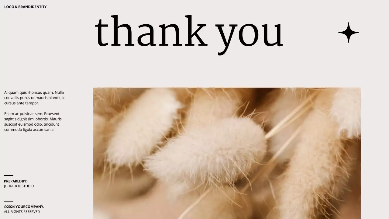 Brown Minimal Brand Guideline Presentation