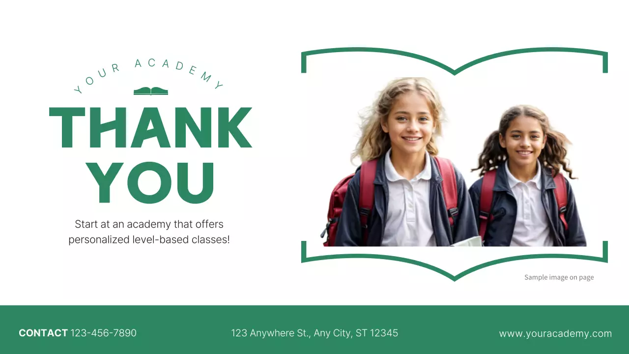 Green Modern Academy Guide Presentation