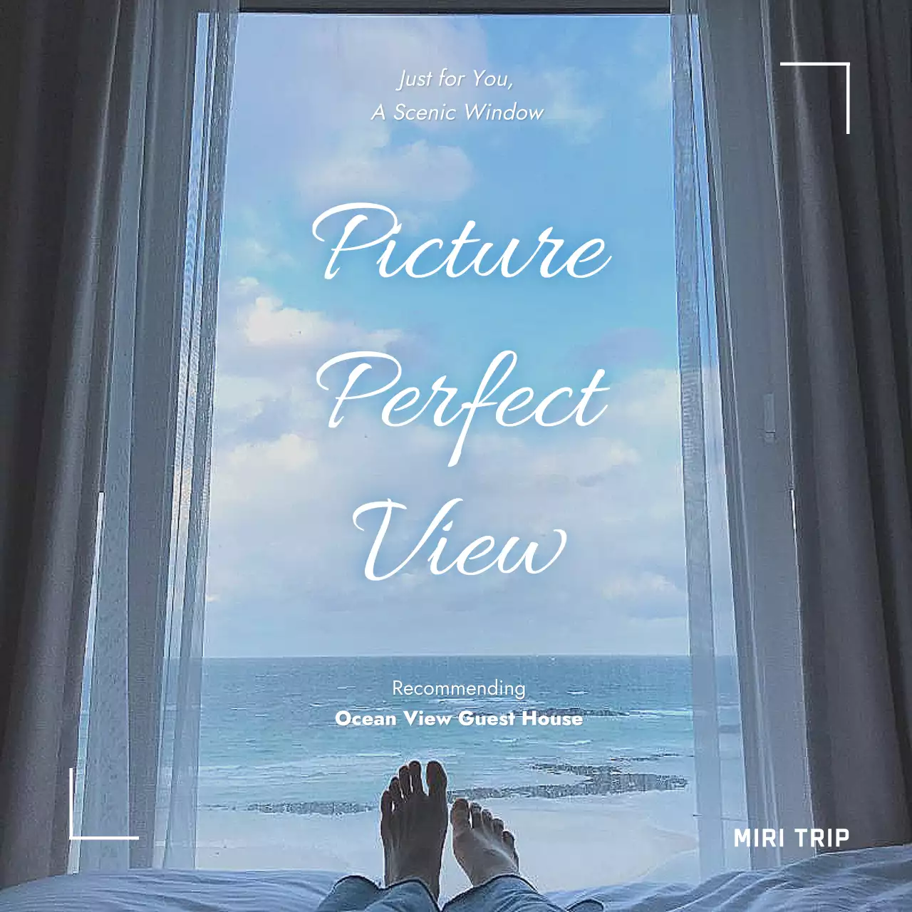 Blue Minimal Travel Advertisement Social Media Post