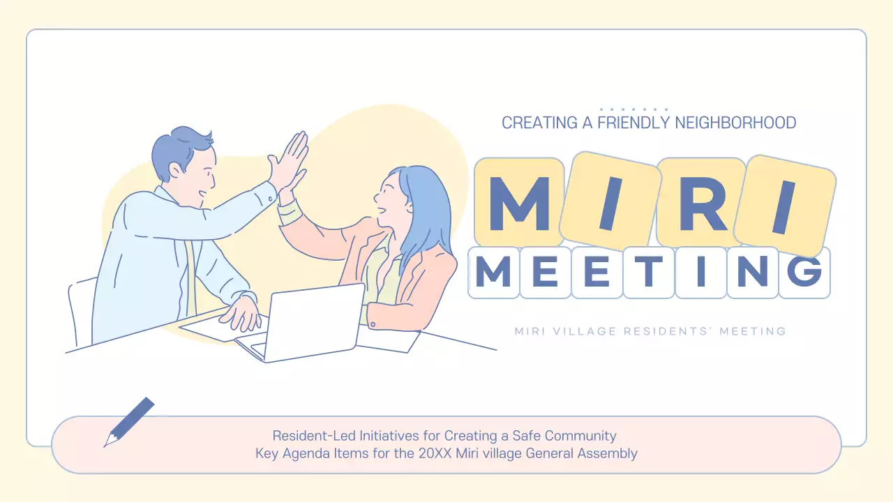 Beige Simple Community Agenda Presentation