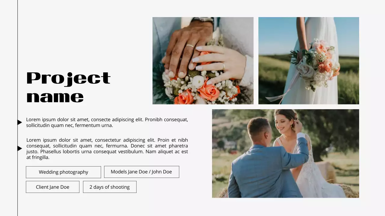 Black Minimal Photographer Portfolio Presentation