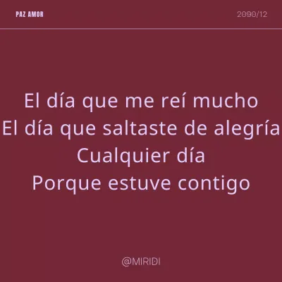 Un estallido de rojo y malva en un post de frases sentimentales