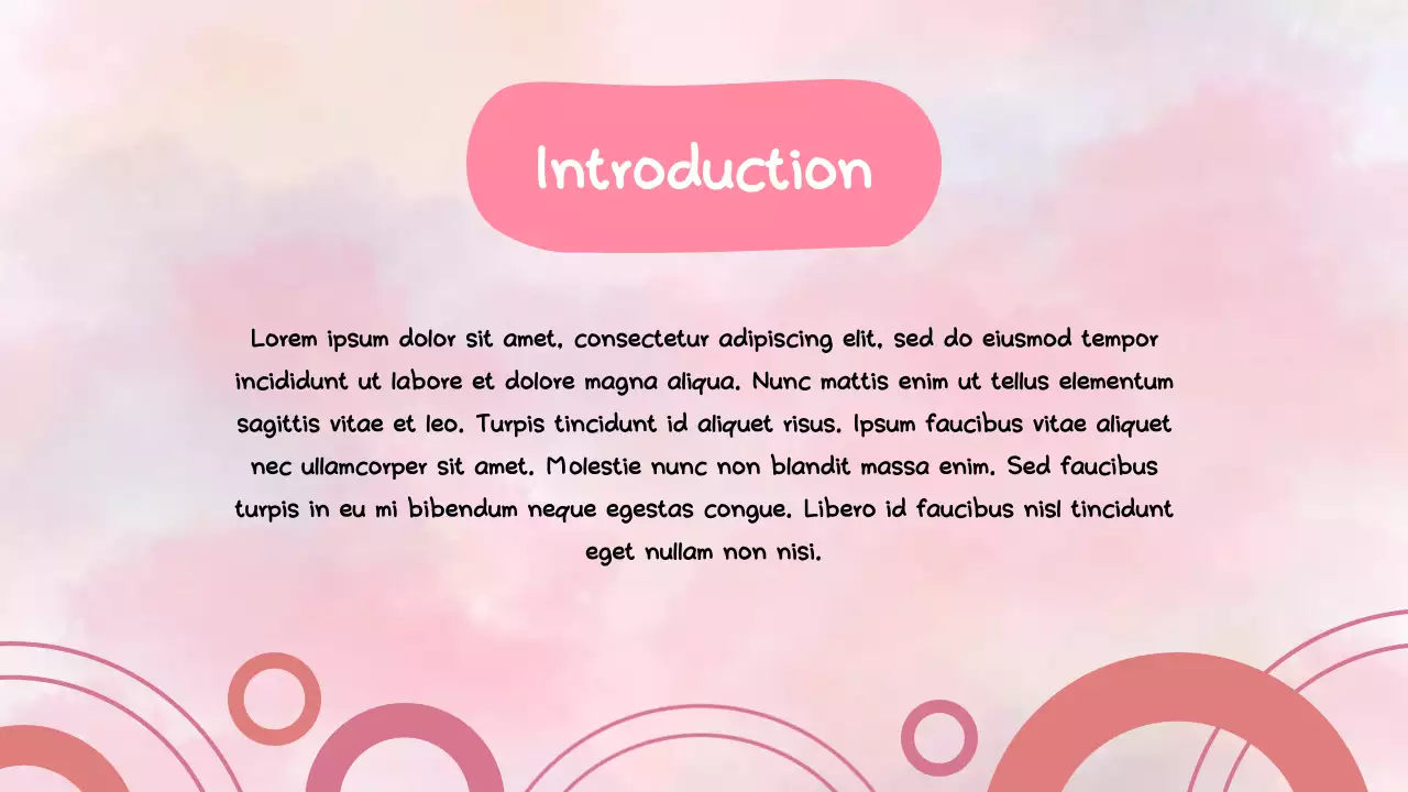 핑크와 파스텔의 귀여운 그룹 프로젝트 프레젠테이션