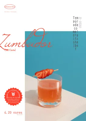 Promociona una sencilla bebida veraniega en rojo