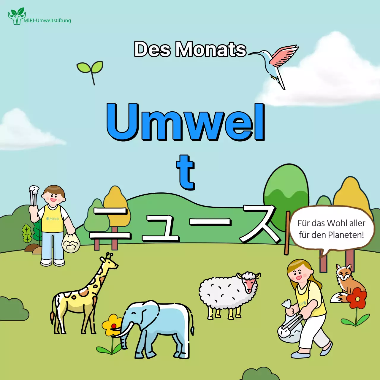 Unser grüner und hellblauer Umwelt-Newsletter des Monats