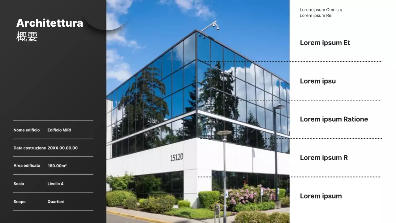 Semplice relazione di disegno architettonico in scala in bianco e nero