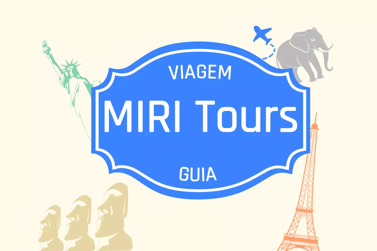 Conceito de guia turístico em bege e azul