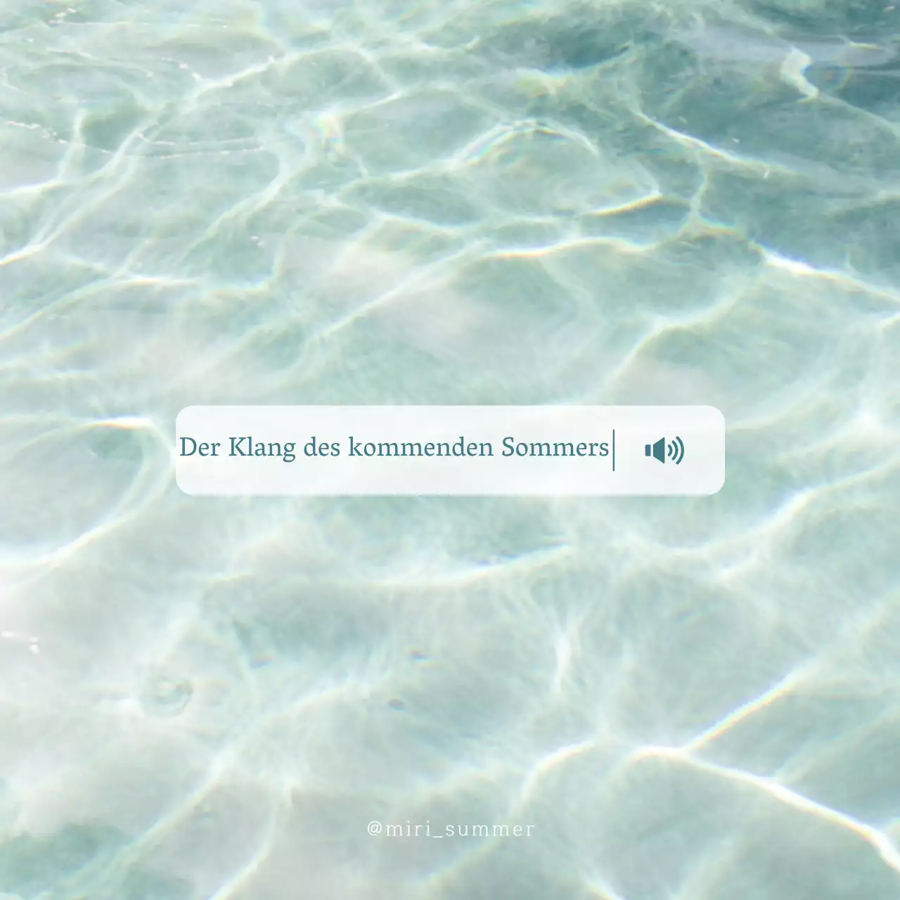 Einfache Sommer Meer Strand Erinnerung Post in blau und weiß