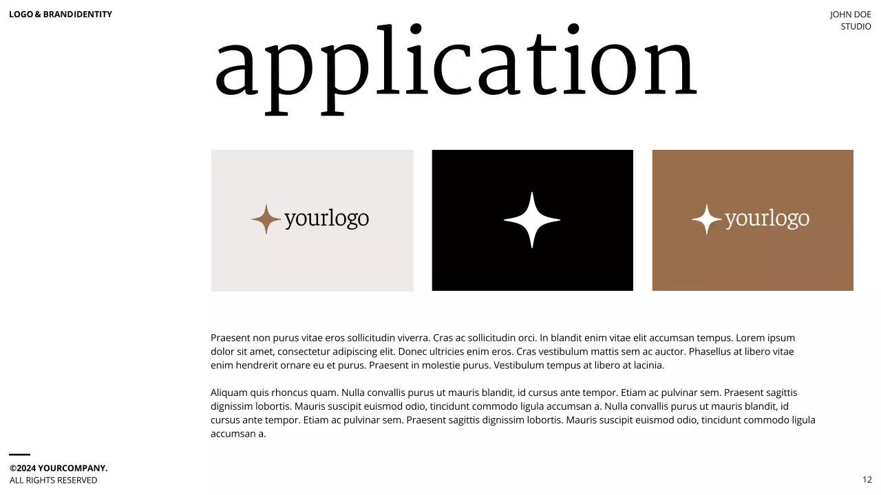 Brown Minimal Brand Guideline Presentation