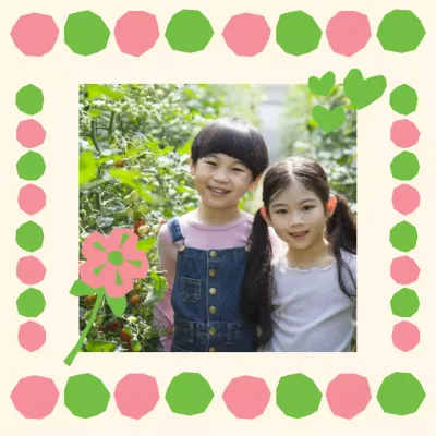 프레임 플라워 키즈 페이퍼 컷