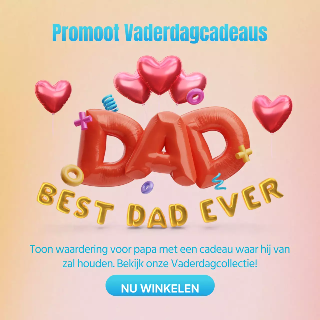 Trendy verkoopadvertenties in rood en blauw