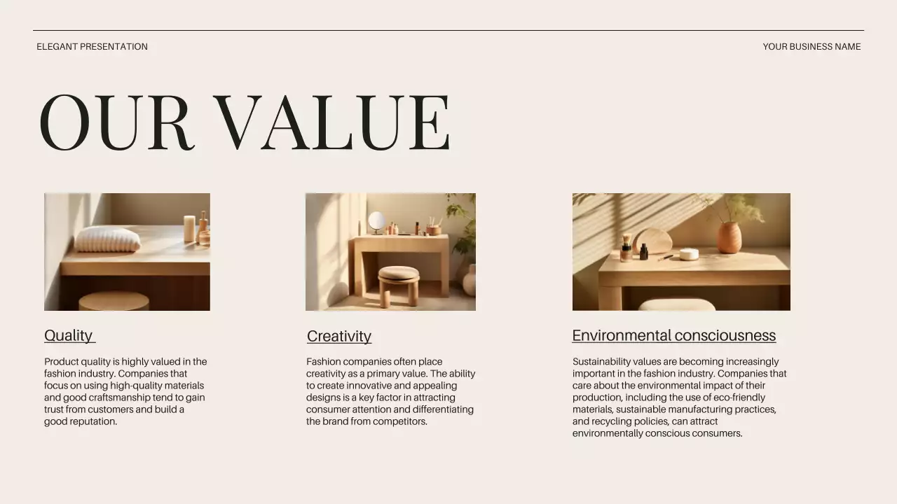 Beige Elegant Business Presentation