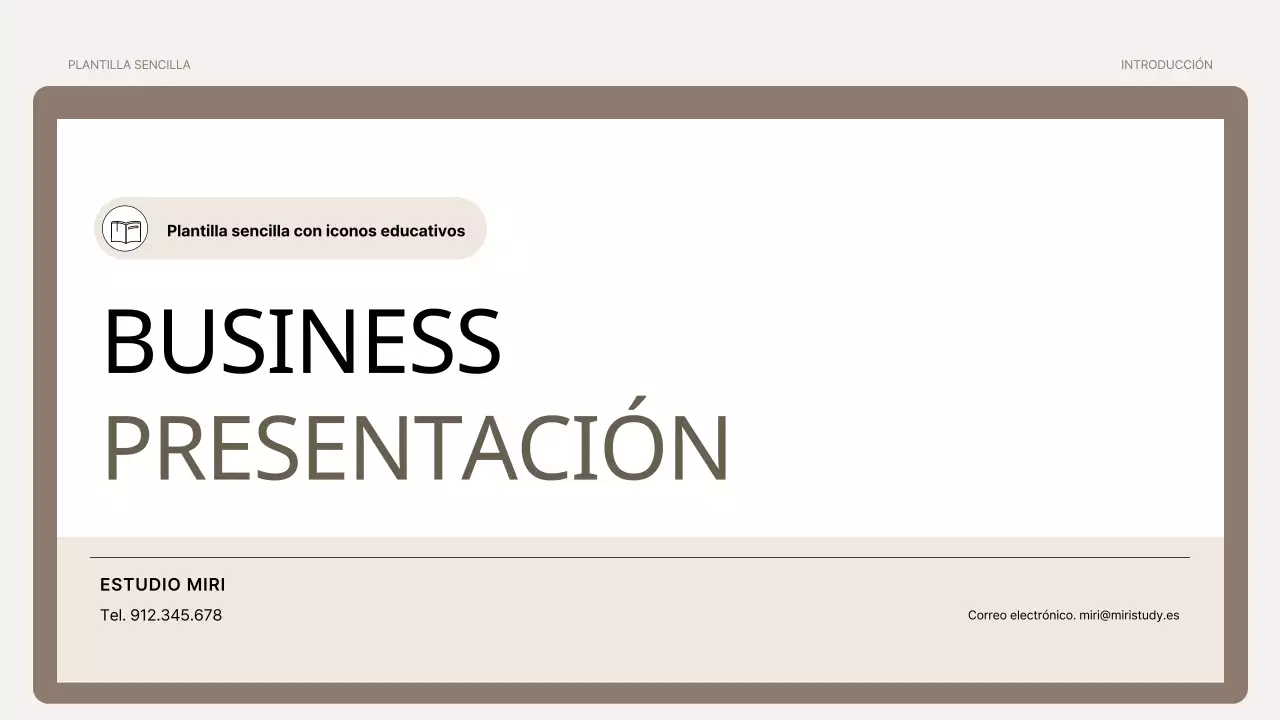 Una sencilla imprimación de entrenamiento en marrón y beige