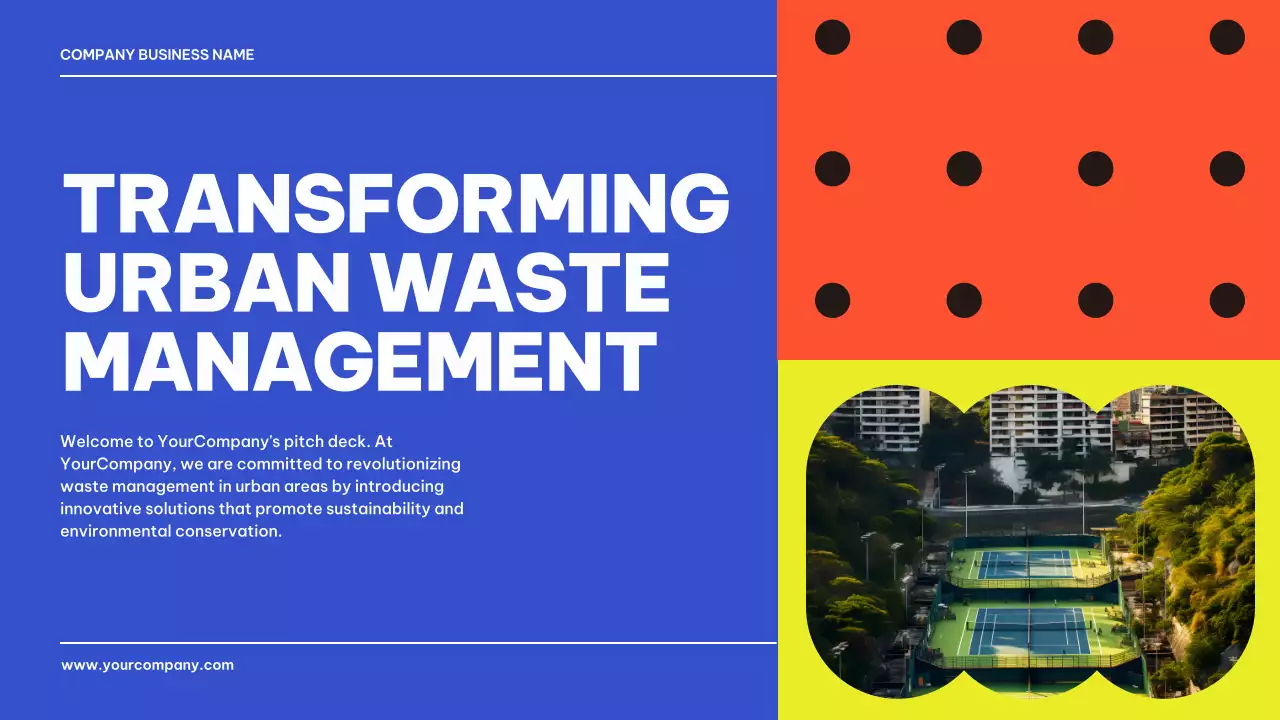 Blue Modern Waste Promotion Presentation