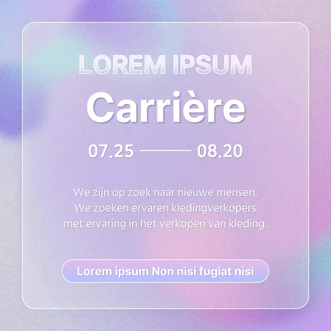 Eenvoudige loopbaaninformatie in mauve