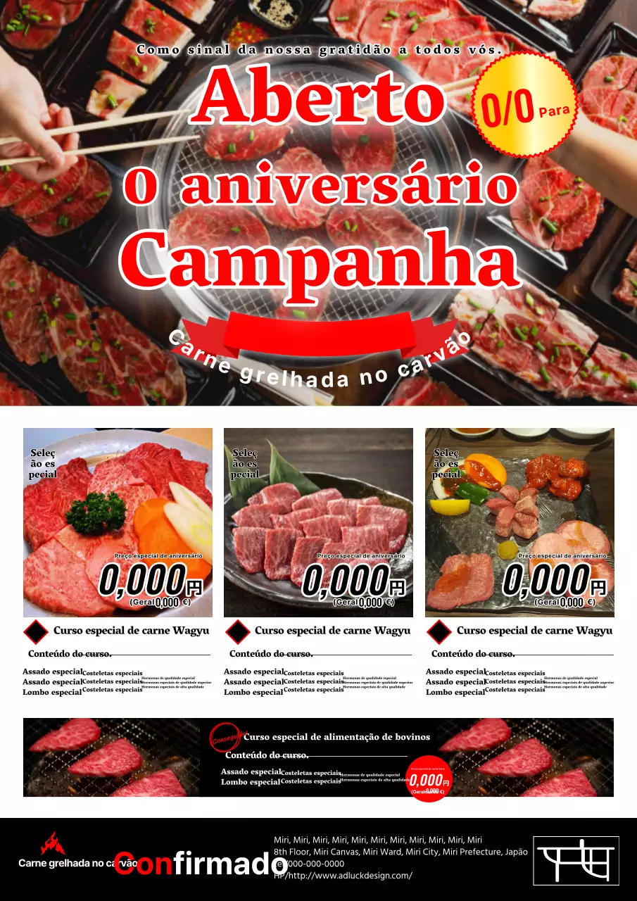 Anúncio da campanha do 0º aniversário do White