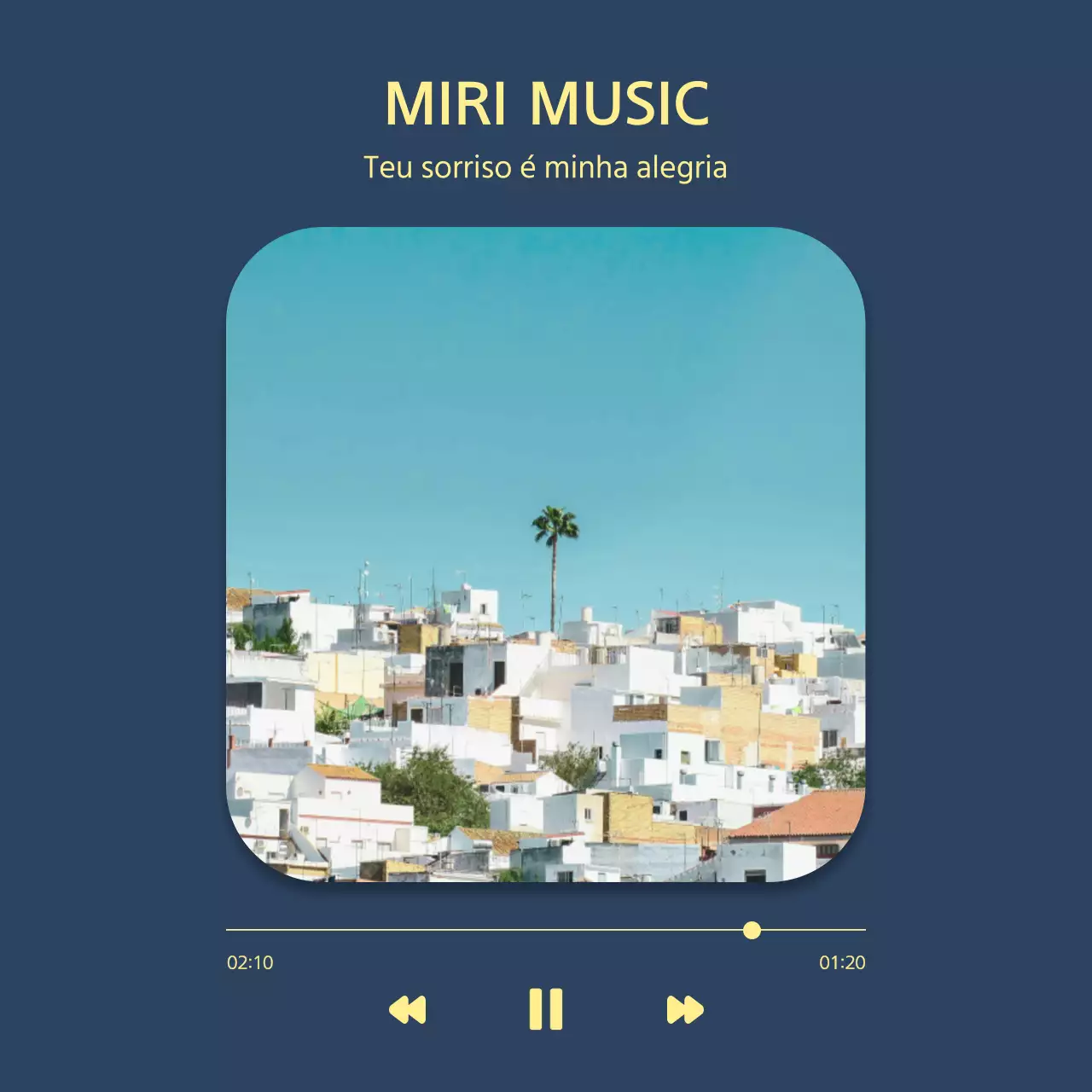 Lista de reprodução de música básica para jovens no post Amarelo e azul
