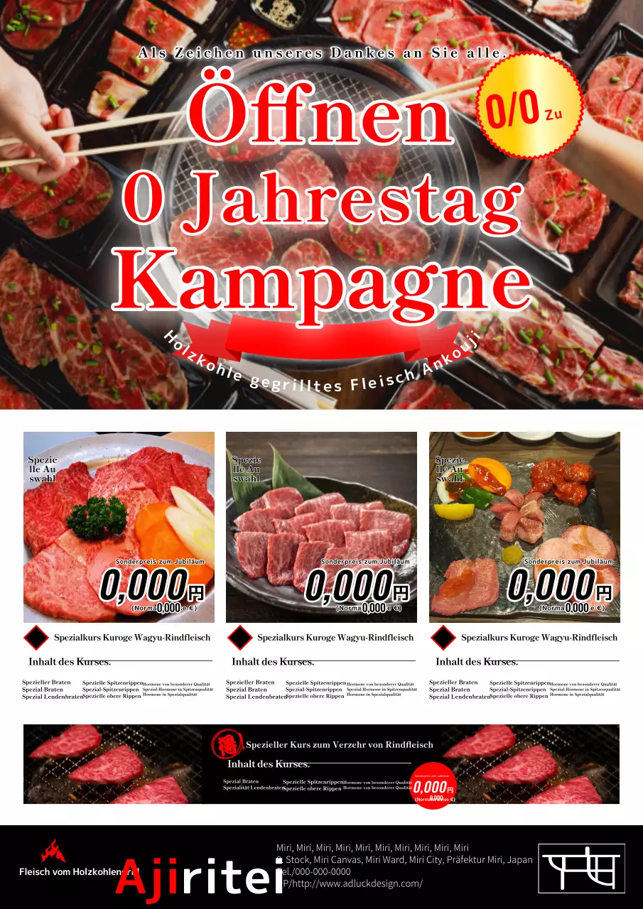 Whites Anzeige zum 0. Jahrestag der Kampagne