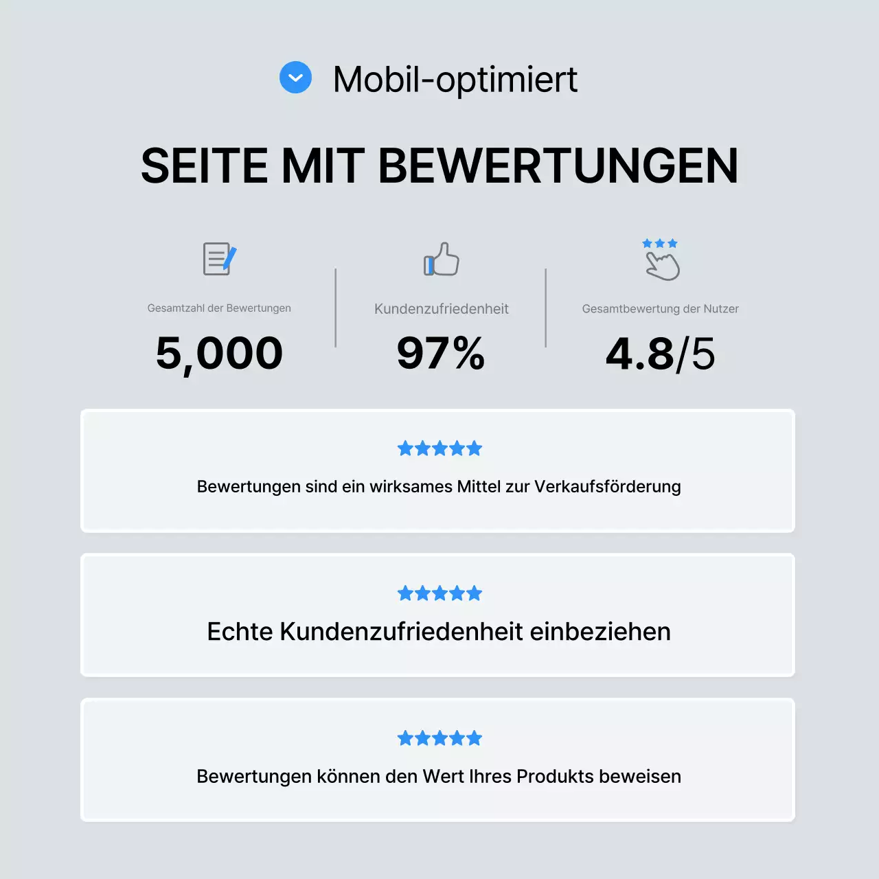 Fördern Sie trendige Modeberichte in Blau und Grau