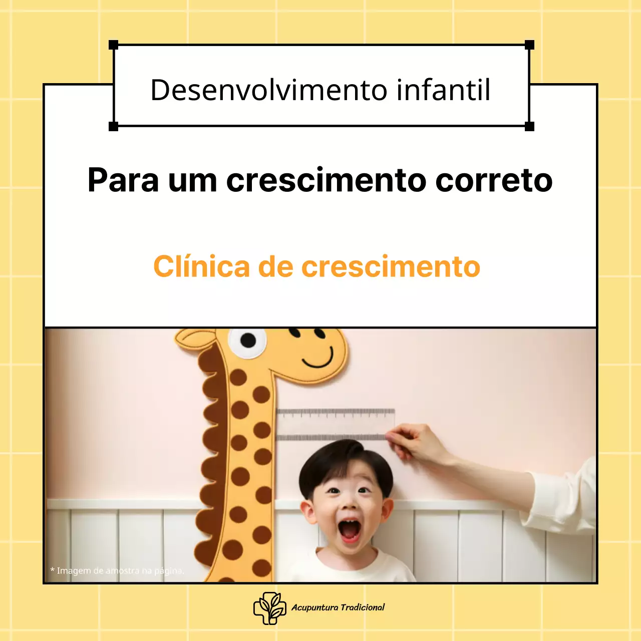Promoção da clínica de crescimento infantil Yellow's lovely