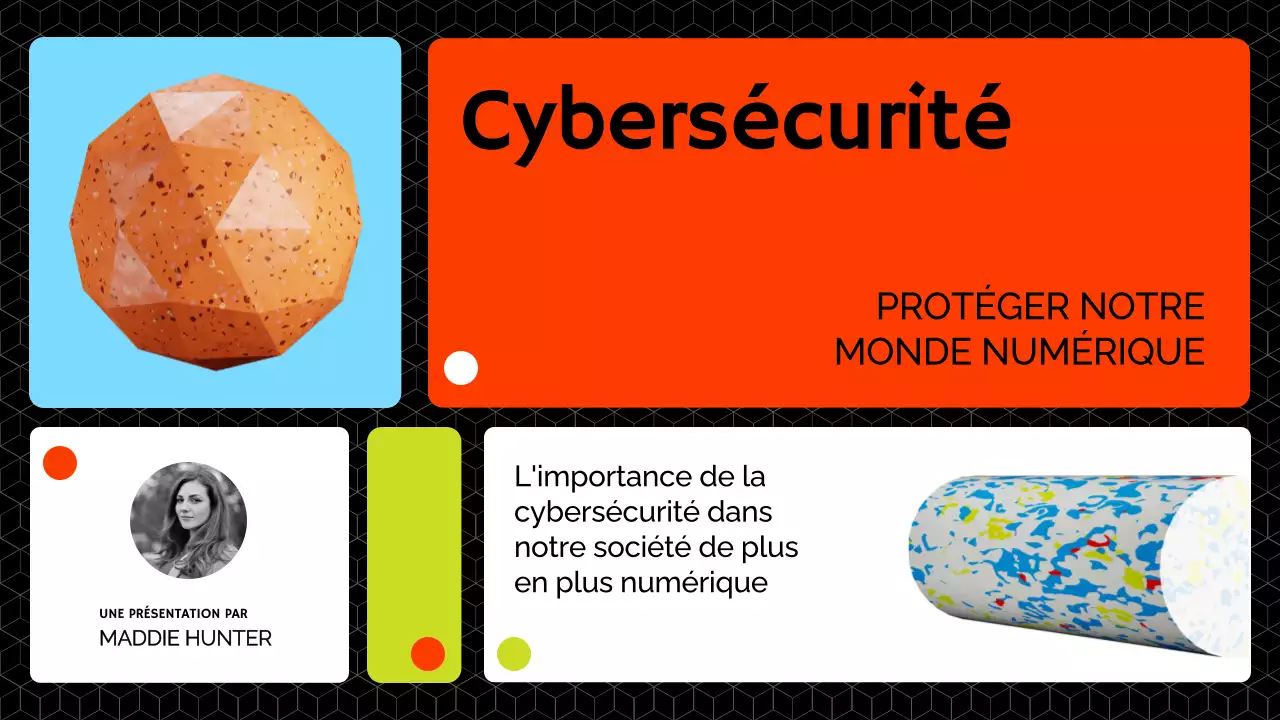 Matériel de cours sur la cybersécurité moderne (rouge et citron vert)