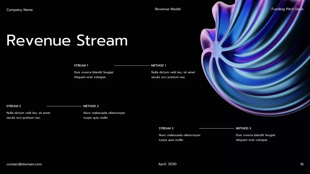 블랙 모던 펀딩 피치 프레젠테이션