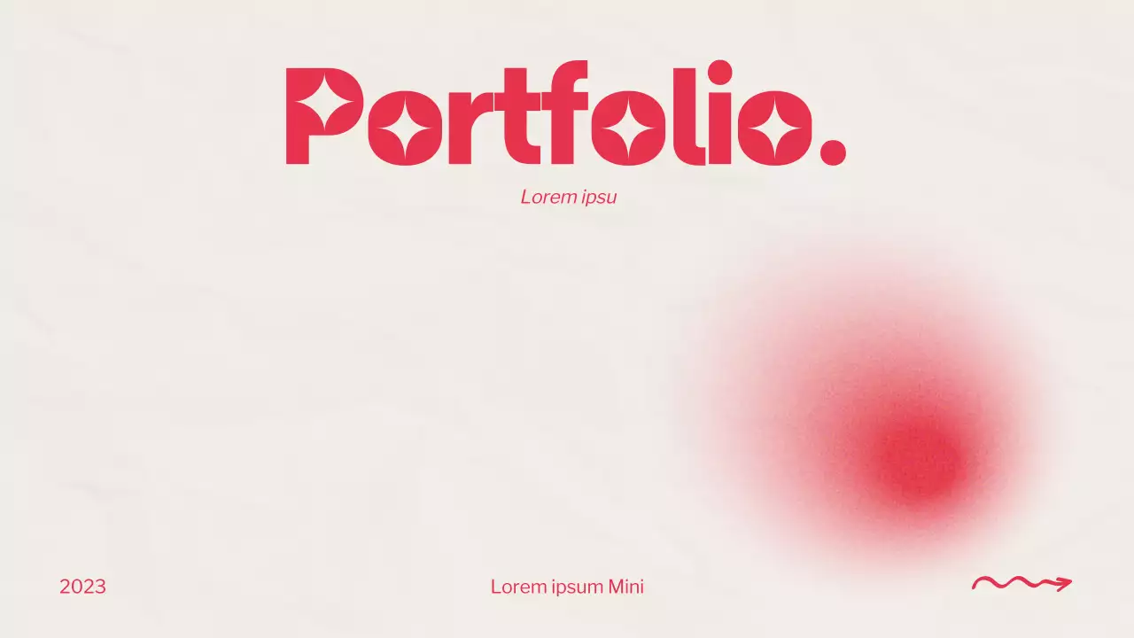 Red trend grafisch ontwerper portfolio