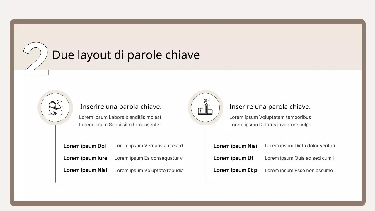 Un semplice primer di formazione nei colori marrone e beige