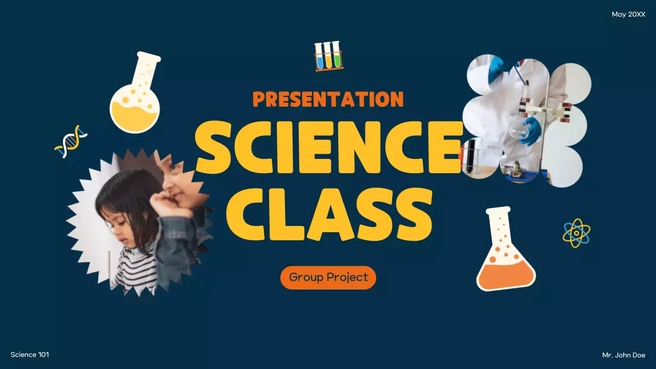 Blue Trendy Science Presentation