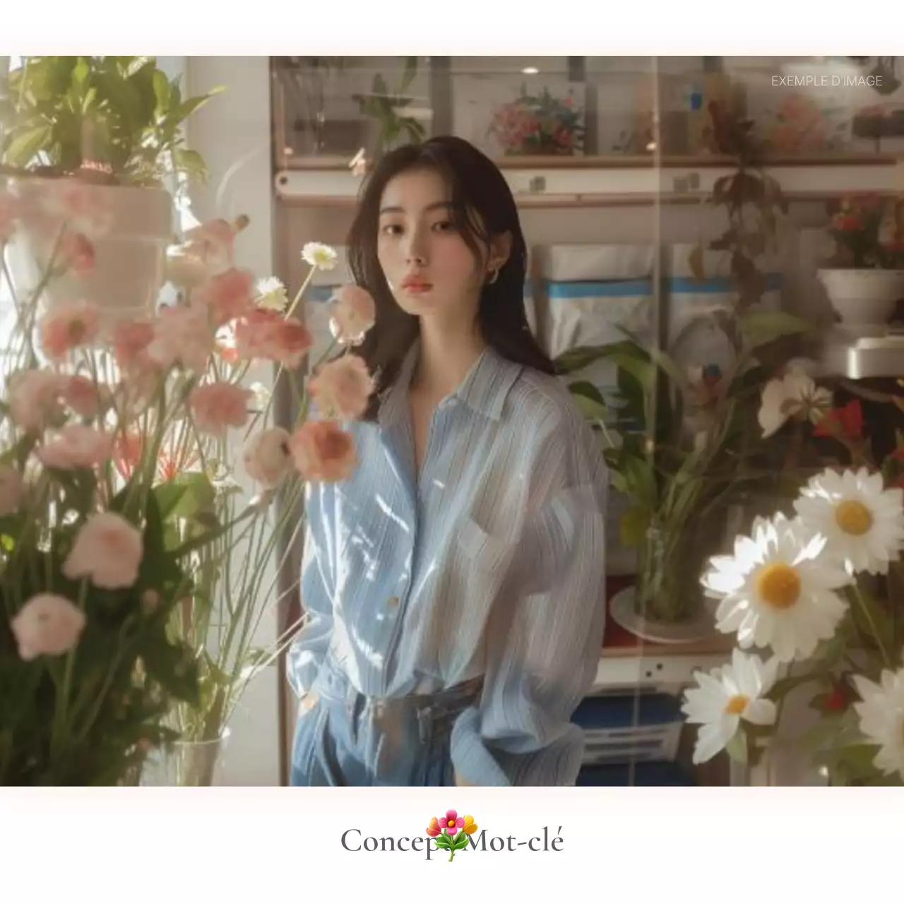 Une mise en page de photos ou une publicité pour un centre commercial de mode avec un style simple d'emojis blancs et gris.