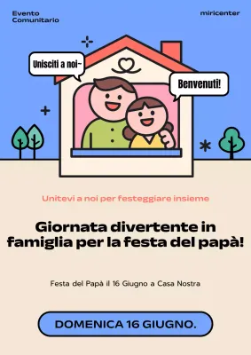Promuovete il vostro evento per la festa del papà in blu e avorio