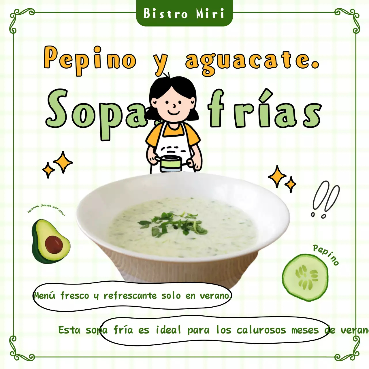 Promocione los encantadores platos de temporada de verano en chartreuse y amarillo.