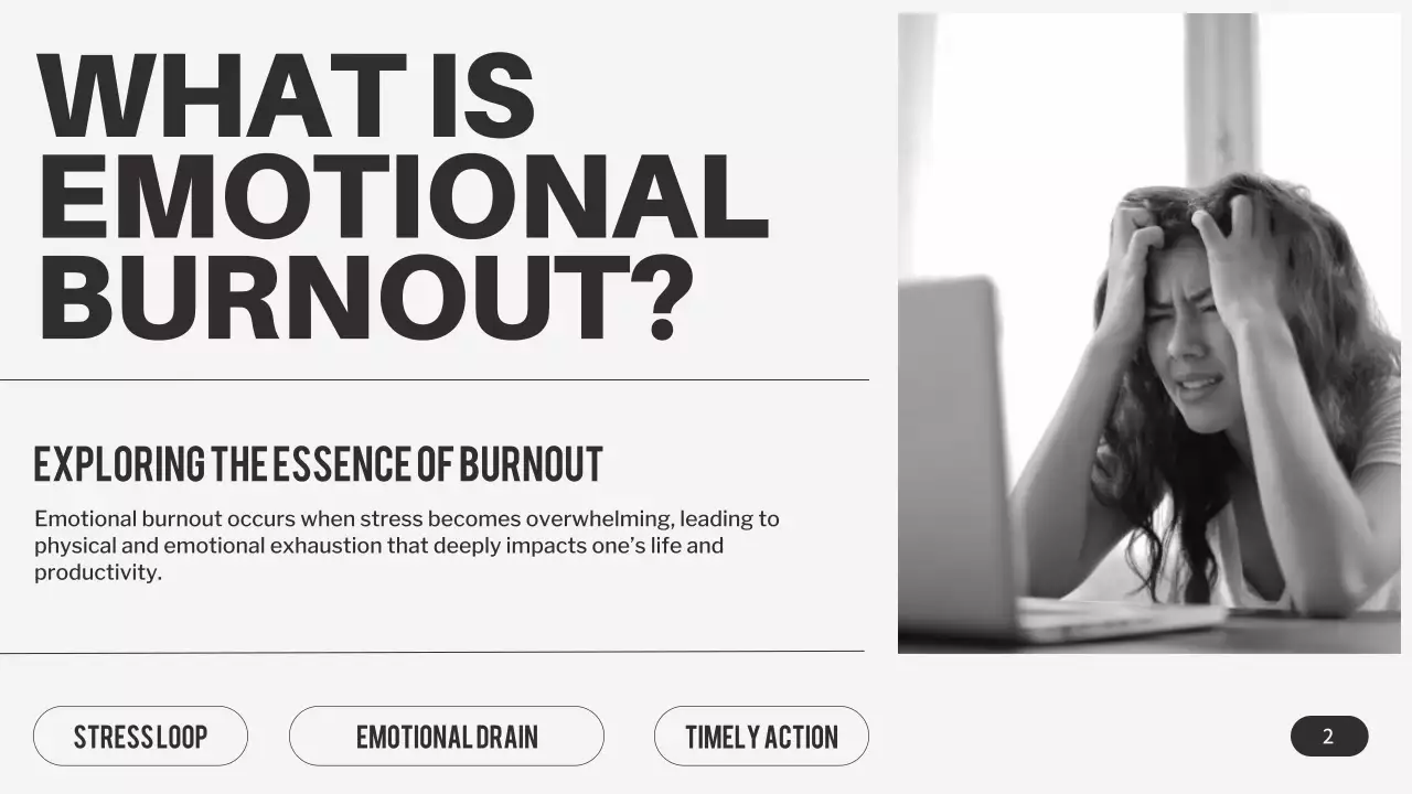 Presentasi Panduan Kelelahan Modern Grey