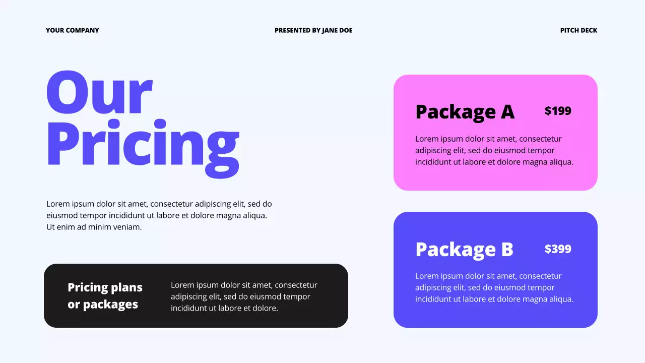 Blue Modern Business Pitch Presentation