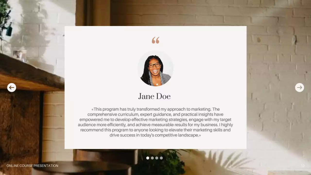 Beige Professional Marketing Course Guide Presentation