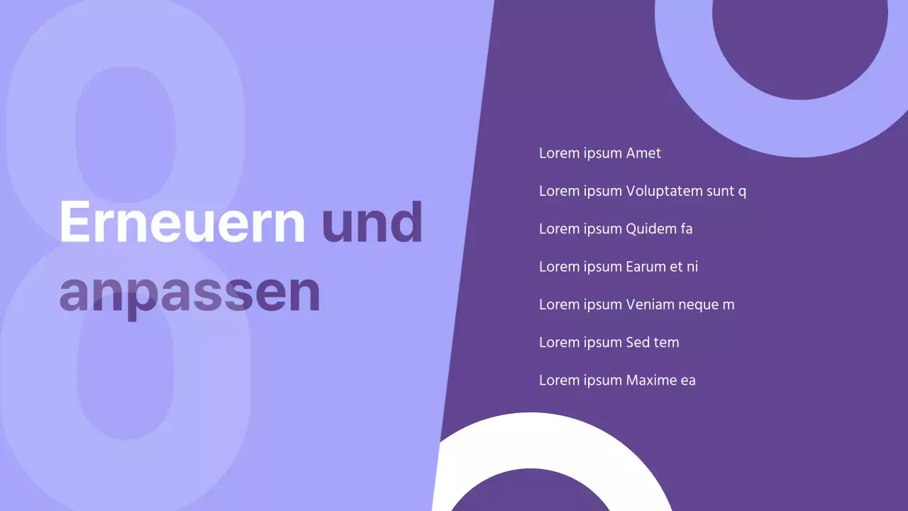 Lila Moderne Unternehmensstrategie Präsentation